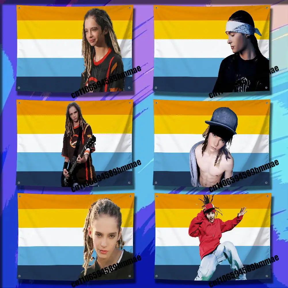 

For Tom K-Kaulitz LGBT Gay Flag 50*70cm 60*90cm 80*120cm 100*150cm 150*200cm Camp Wall Banner Tapestry Cover