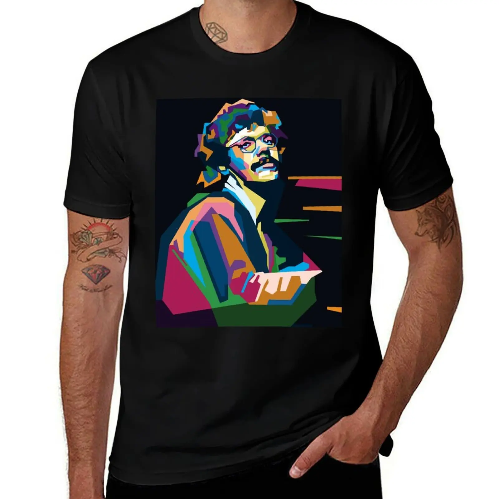 Abstract Geometric Chick Corea in WPAP T-Shirt cotton t shirt pack man t shirt cotton high quality T-Shirt