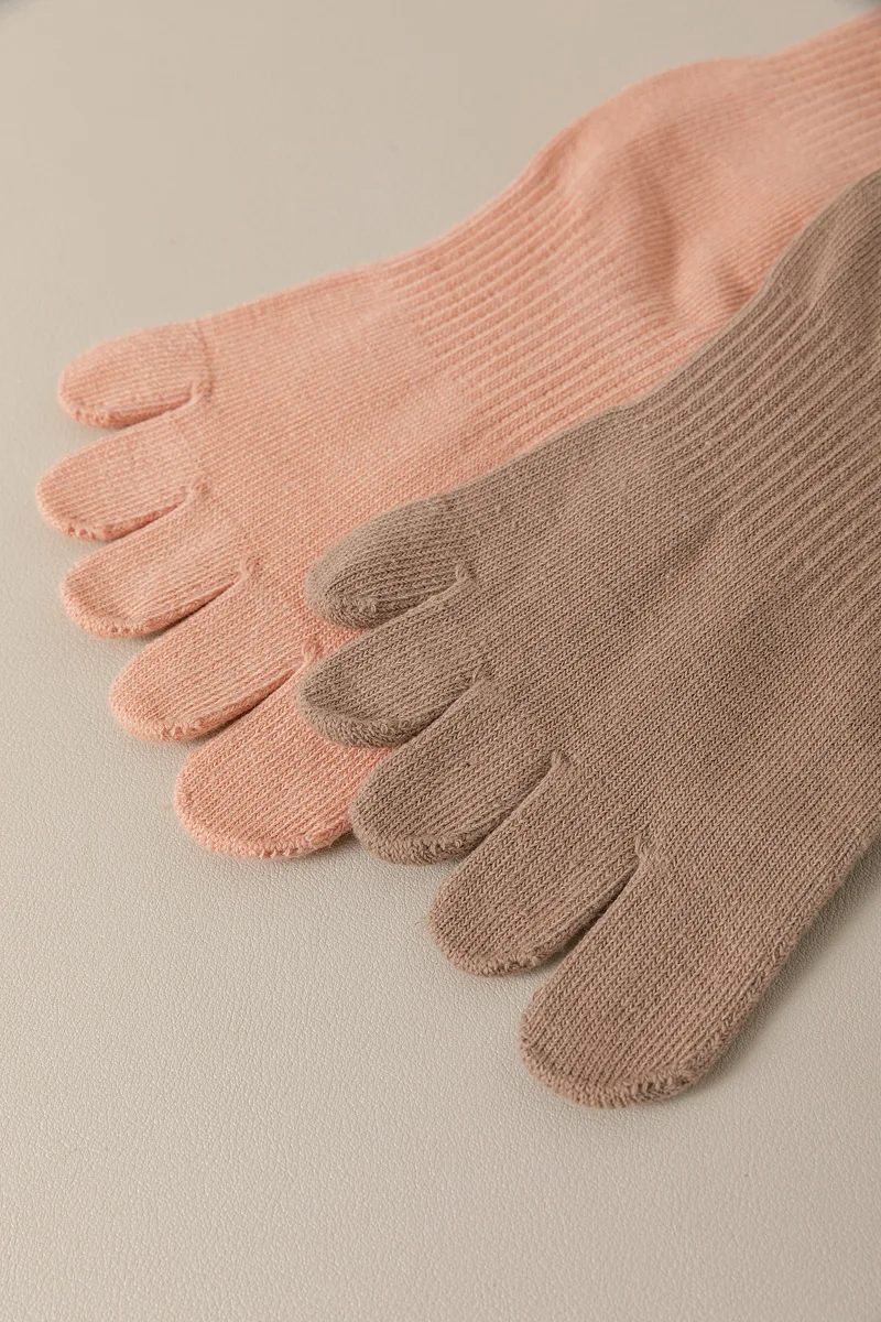 1 Paar Damen Fünf-Zehen-Silikon-Antirutsch-Yoga-Socken Weiche Atmungsaktive Ballett-Tanz-Damen-Fitness-Sport-Antirutsch-Pilates-Socken – Detail 21