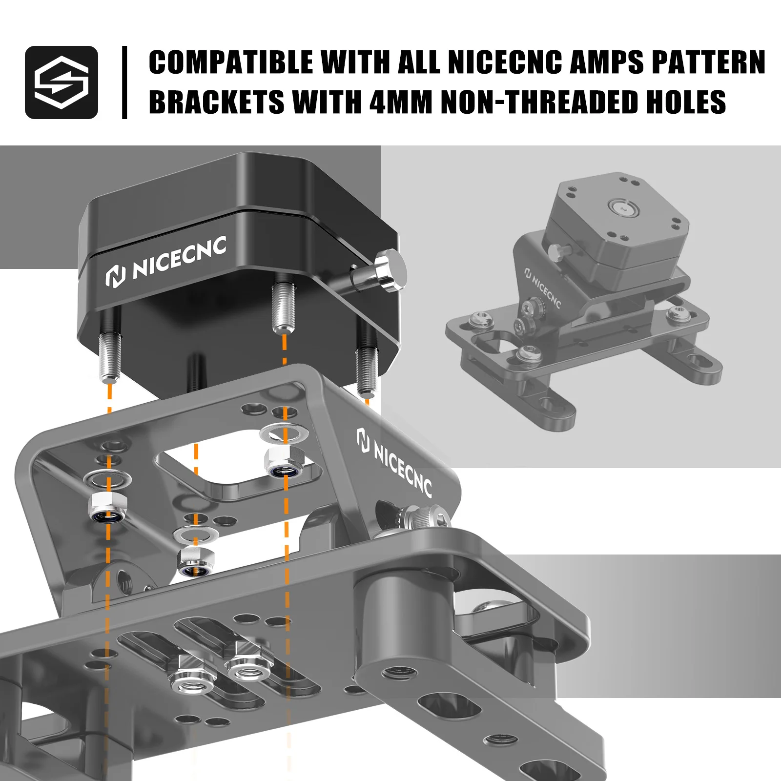 Rotatable GPS Mount AMPS Bracket For KTM EXC 300 EXC 250 SXF 450 For Husqvarna TE 300 TE 250 For GasGas EC 300 For Beta RR 300 - Image 5