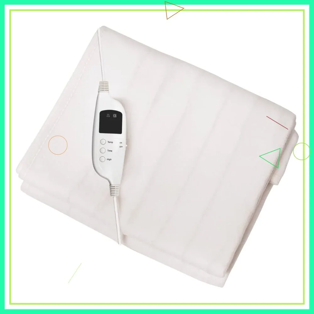 

Очень большой флисовый грелочный чехол для массажного стола (31 x 72 дюйма) с 9 режимами нагрева, быстрым подогревом, LED-контроллером и съемным шнуром