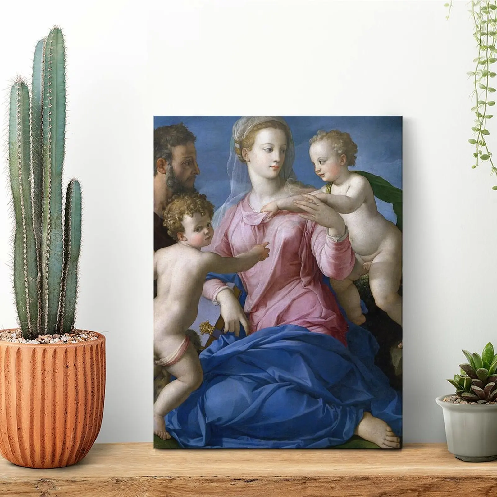 聖家族の絵画-キャンバス絵画-クラブの壁飾り-デザインクラブ-バー-カスタム額装壁画