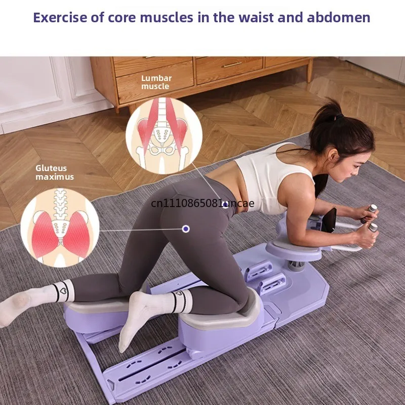 Indoor Crawling Machine Fitness Home Lumbar Spine Training Multi-function Waist Curl Abdominal Plate Abdominal Closure view 3