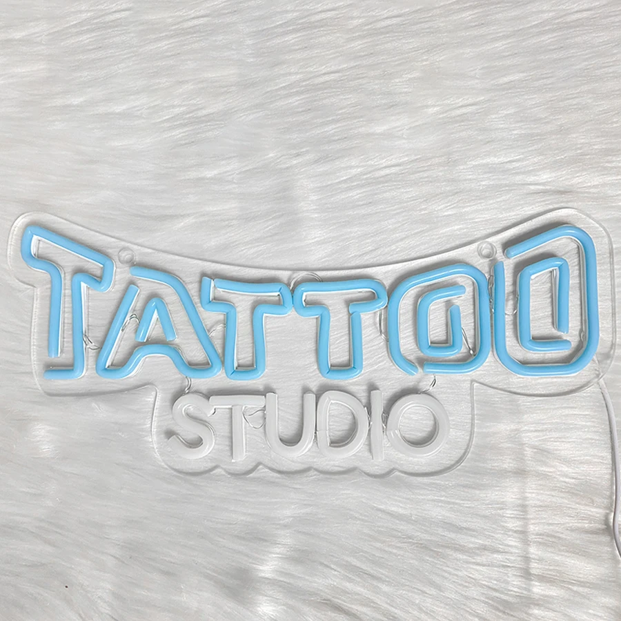 문신 스튜디오 네온 사인, 손으로 만든 Led 문자 조명, USB 전원, 문신 살롱, 맥주 바, 차고, 남자 동굴 장식에 사용됩니다.