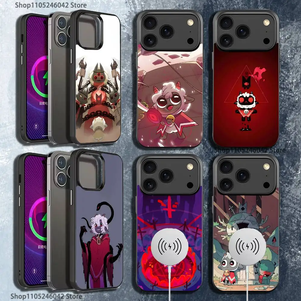 

Черный чехол для телефона C-Cult the L-Lamb Sheep для iPhone 17,16,15,14,13,12,11,Pro,Max,Plus,Mini,SE4,E с магнитной беспроводной зарядкой