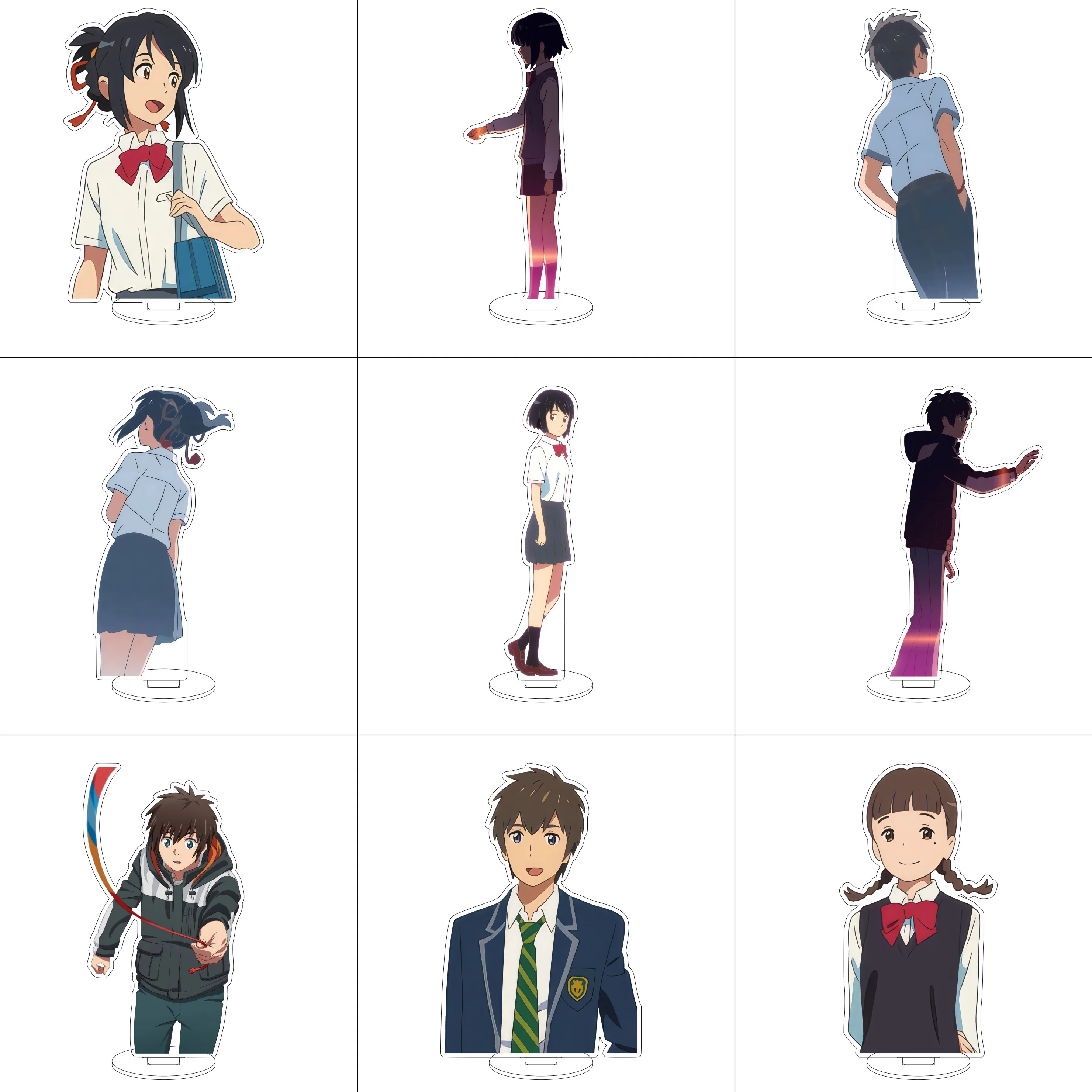 16 سنتيمتر أنيمي اسمك تأثيري الاكريليك حامل الحلي Okudera ميكي ناتوري ساياكا تاتشيبانا تاكي الشكل حامل هدايا الهالوين #1