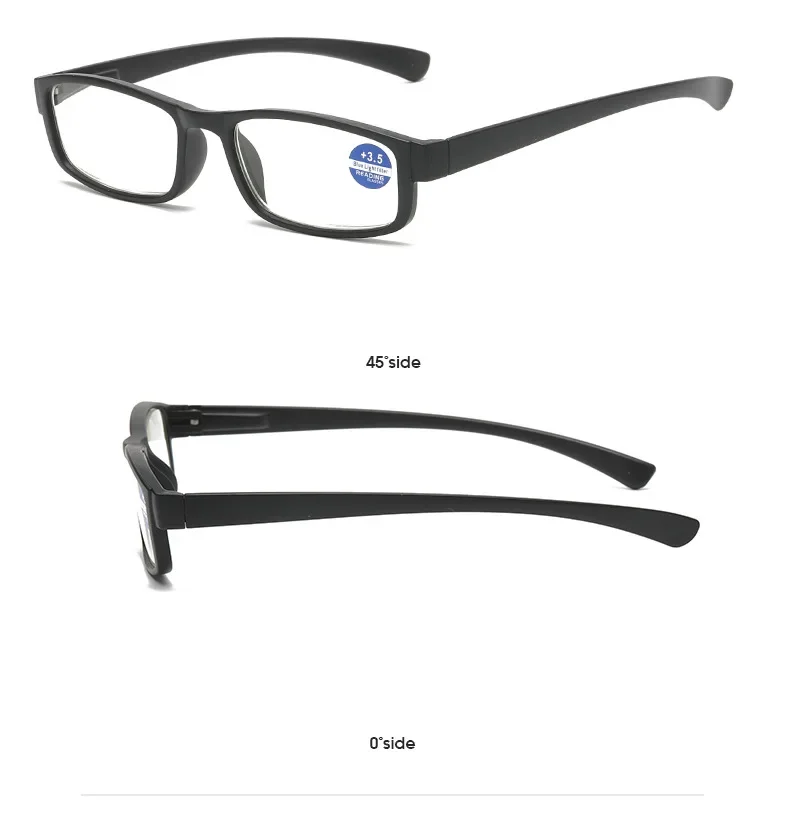1,0 ~ 4,0 Farbverlaufs-Lesebrillengestell, Anti-Blaulicht-Brille, bequeme und leichte Lesebrille und Zubehör – Detail 13