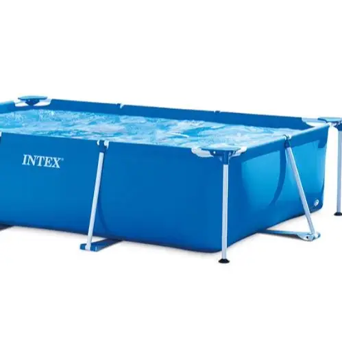 

INTEX Rectangle Blue Family Fun Frame Above Ground Steel Swimming Pool 220*150*60CM