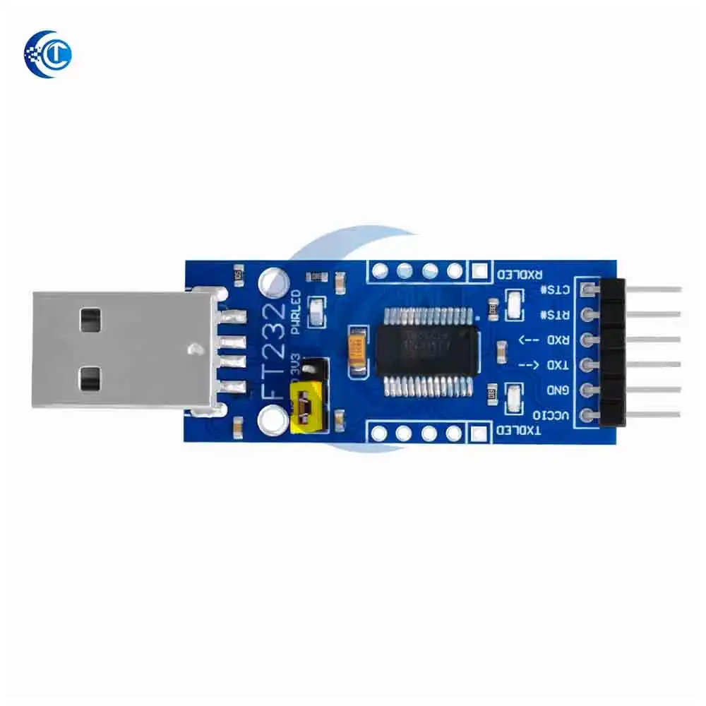 Convertitore seriale USB-TTL FT232RL/FT232BL – Chip FTDI, 3,3 V/5,5 V, mini modulo per Arduino Pro Mini
