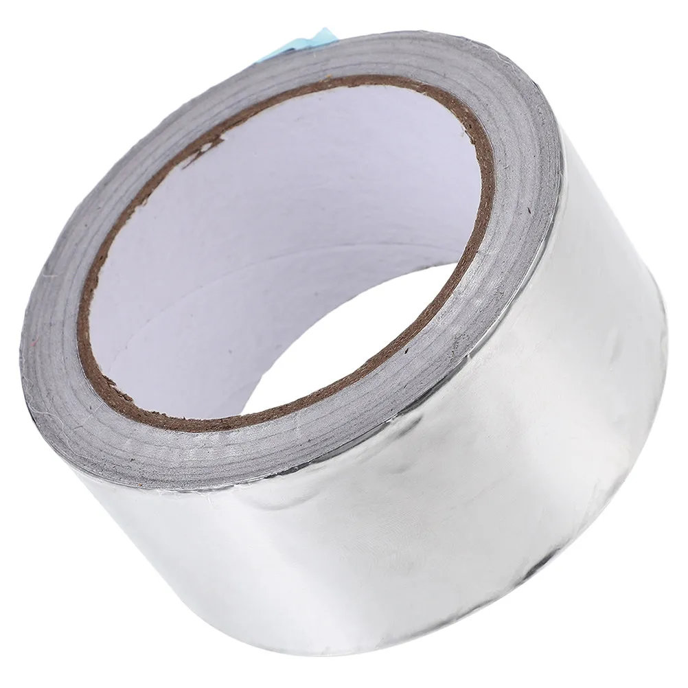 1 Roll High Temperature Aluminum Foil Tape for Underfloor Heating Insulation Pipe Sealing Waterproof Thermal Tape Roll DIY Home