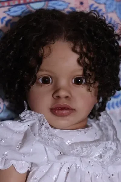 SINO-BB-Baby Pippa Reborn personalizado de 26 pulgadas con pelo enraizado a mano, muñeca ya terminada, regalo de cumpleaños