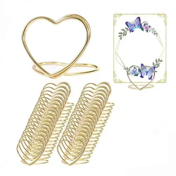 Metal Place Card Holders Photo Clip Stands Wedding Table Number Name Sign Stand for Wedding Birthday Party Home Decoration