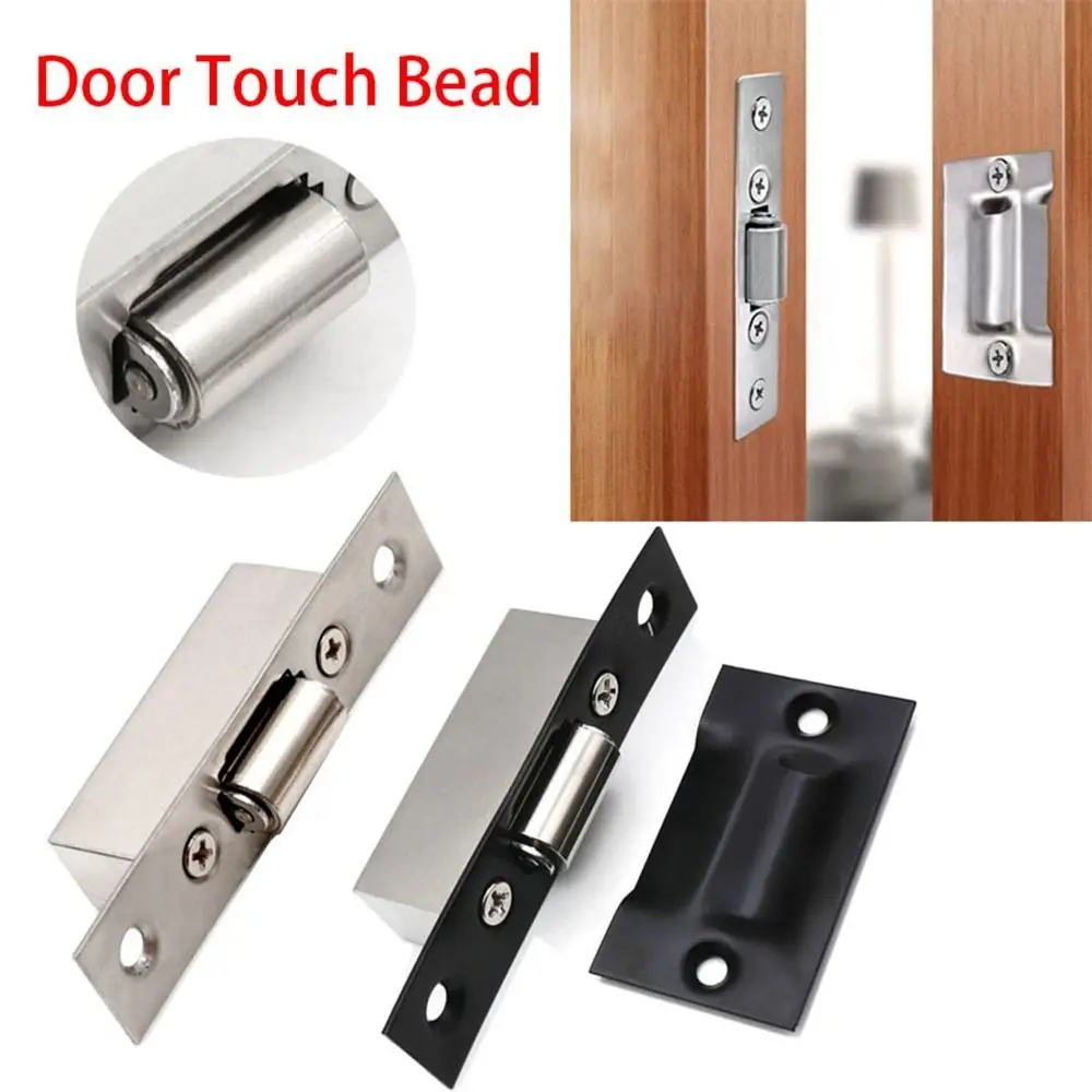 High-quality  Stainless Steel Door Latches Cupboard Cabinet Roller Latch Lock Wooden Door Stops Home Furniture Hardware