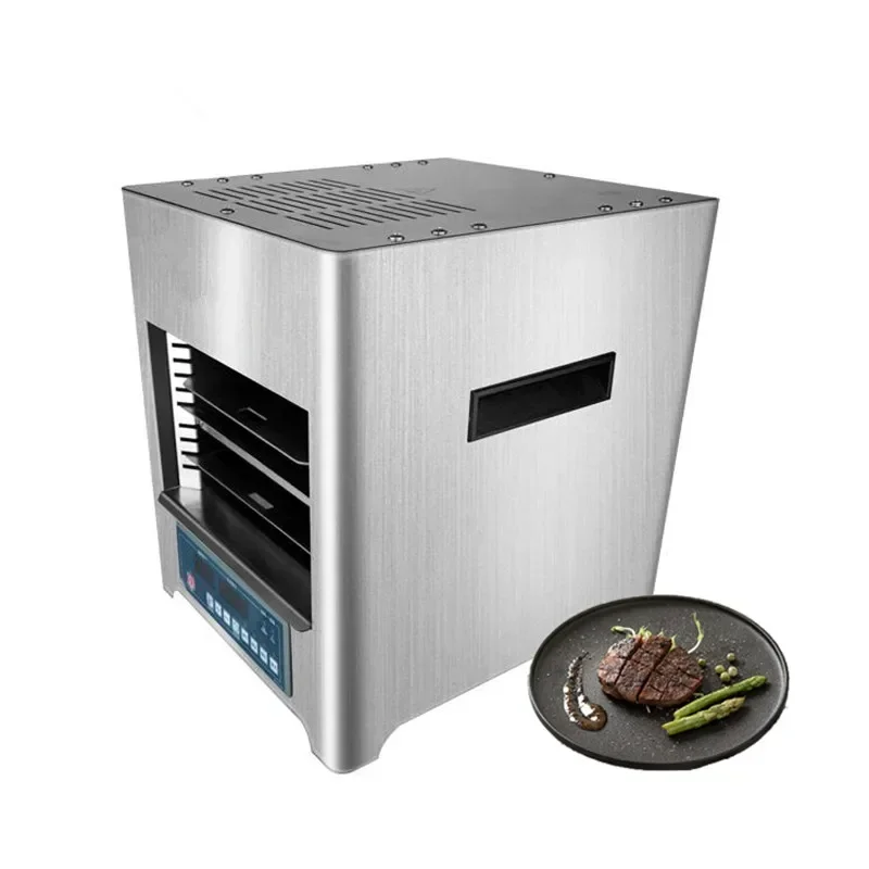Novo CY-18 churrasqueira elétrica para churrasco doméstico comercial churrasqueira de aço inoxidável grelha de alta temperatura máquina de bife