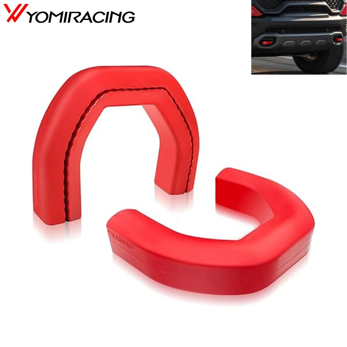 

YOMI 2 шт. передние крышки фаркопа, износостойкая крышка сцепного устройства, сменное крепление для RAM 1500, аксессуары 2019-2024