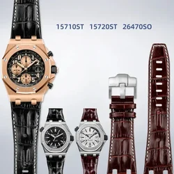 28mm Wristband For Audemars and Piguet Royal Oak Offshore Watch Strap AP 26470 26470 15703 15710 Men Cowhide Leather Watchband