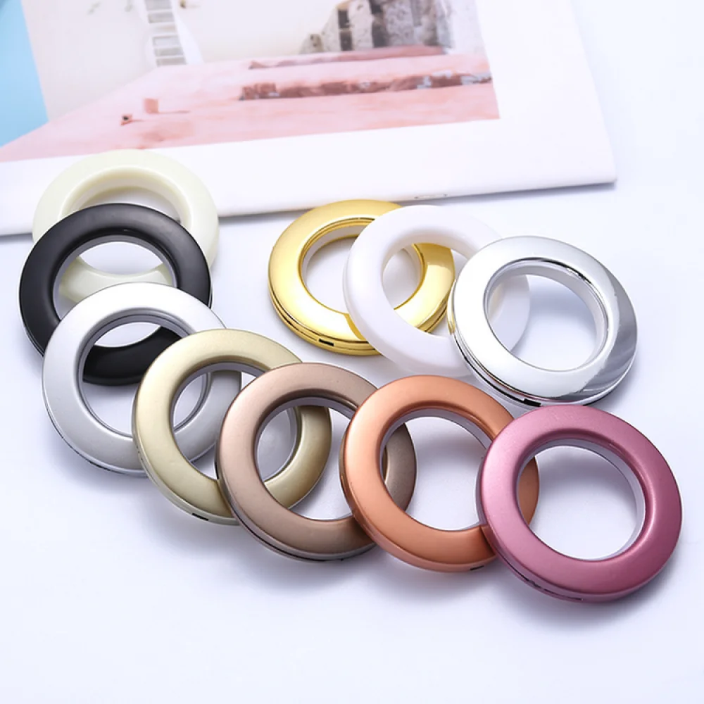 Silent Nano Grommets For Roman Rod Curtain Rings Sliding Drapery Hardware Home Window Decorative Accessory Eyelet