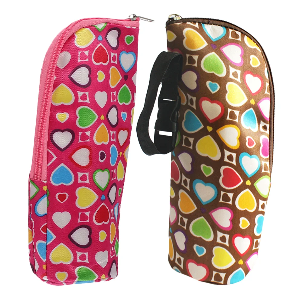 2 Pcs Feeder Bottle Covers Warmer Feeding Pouch Insulation Bags Newborn Cloth