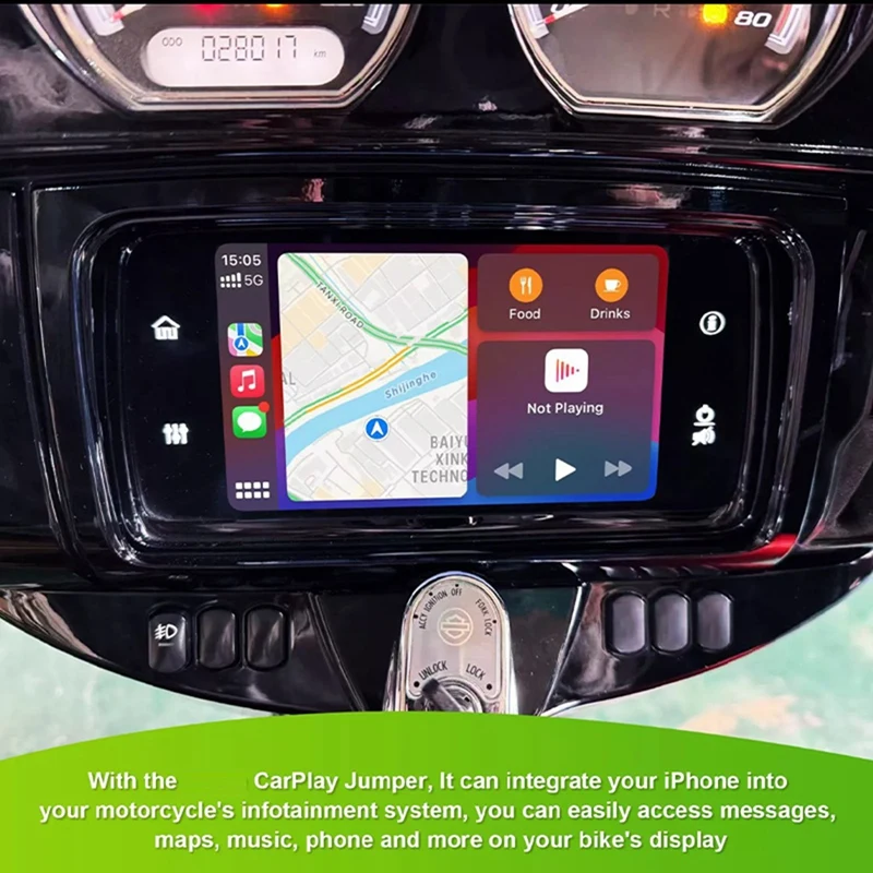 Super Sale Carplay Jumper Plug for Harley Davidson 2019+ GTS Radio, Compatible for Road Glide & Street Glide