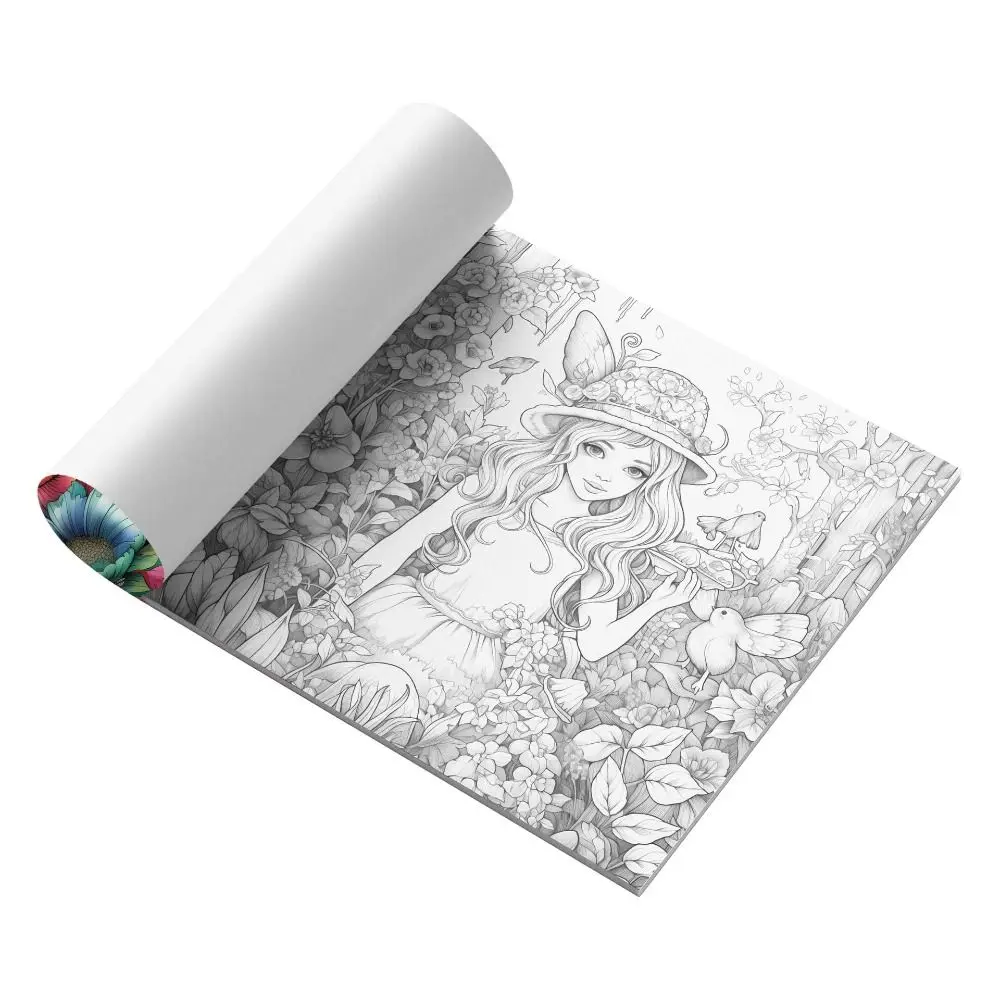 20 sheets Paper Coloring Book Multi Theme Van Gogh style Graffiti Painting Book Flower Montessori Drawing Toys Gift