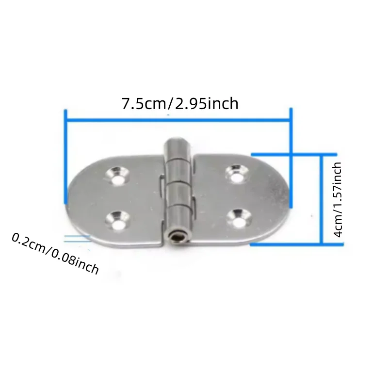 ISURE MARINE 304 Stainless Steel Hinge Thickened Marine Hinge Folding Hinge Marine Yacht Hardware Accessories