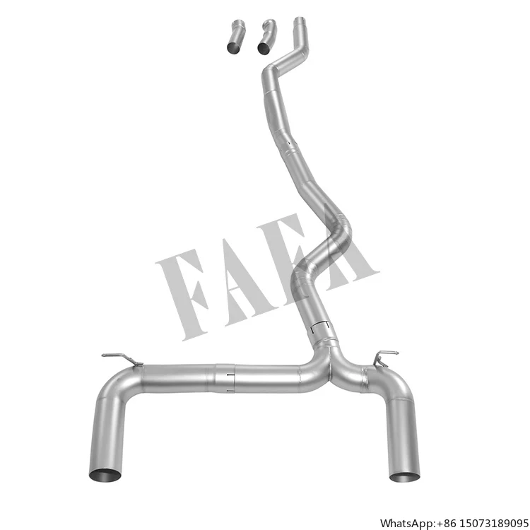 

Выхлопная система Cat-Back для M240i F22 B58 2019 года, высокопроизводительная, новая, с двойным одинарным средним и концевым патрубком