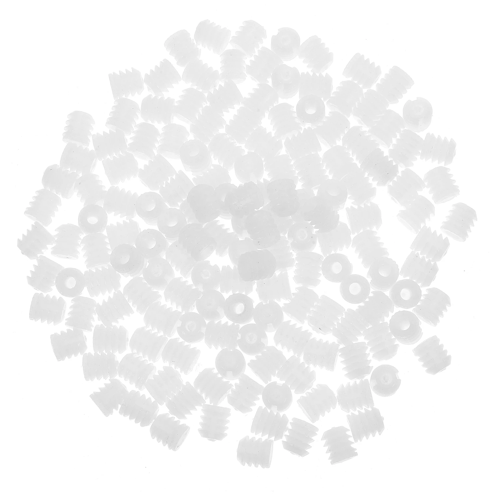 

150 Pcs Furniture Interior Exterior Teeth Embedded Parts Plastic Nuts Cabinet Hinge Screws Dowel Repair Kit Inserts