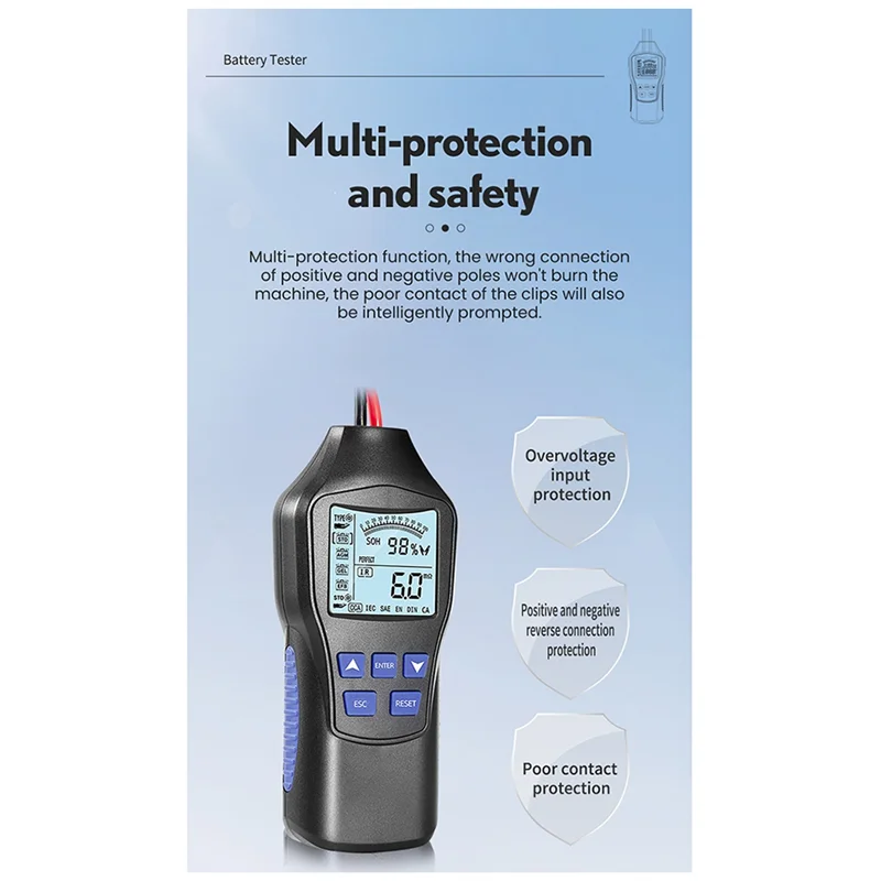 BAAN-12V 24V тестер автомобильного аккумулятора Automotiva Comprobador De Baterias монитор диагностический для транспортных средств инструменты аксессуары 1 шт.