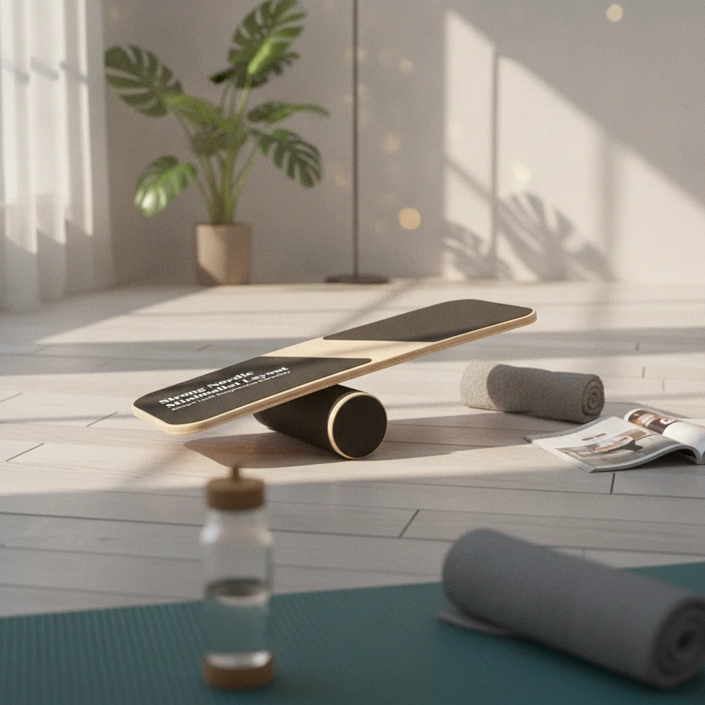 Planche d'équilibre en bois pour la rééducation physique et l'exercice corporel complet, rotation à 360°