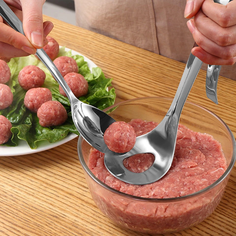 Meatball Maker Spoon Stainless Steel Non-Stick Creative Meatball Maker Cooking Tools Kitchen Gadgets And Accessories