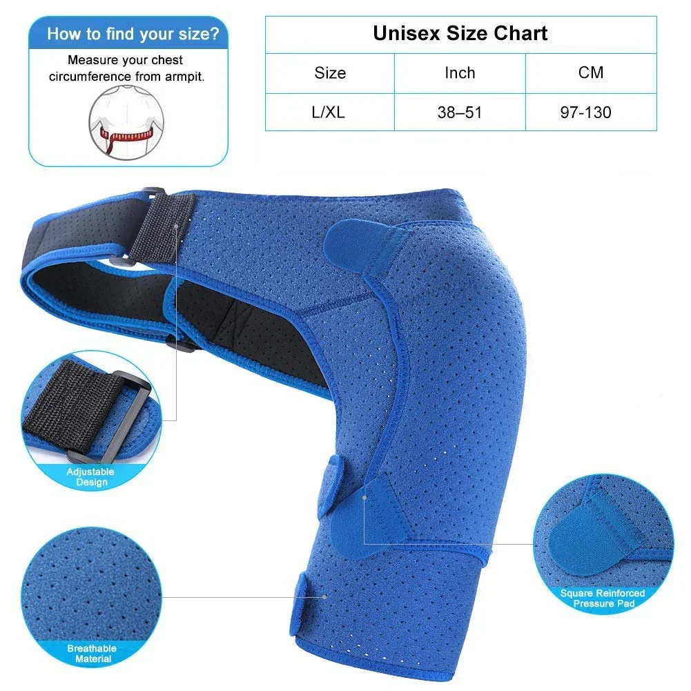 Shoulder Stability Brace Light and Breathable Neoprene Support for Rotator Cuff Dislocated AC Joint Labrum Tear Shoulder Pain