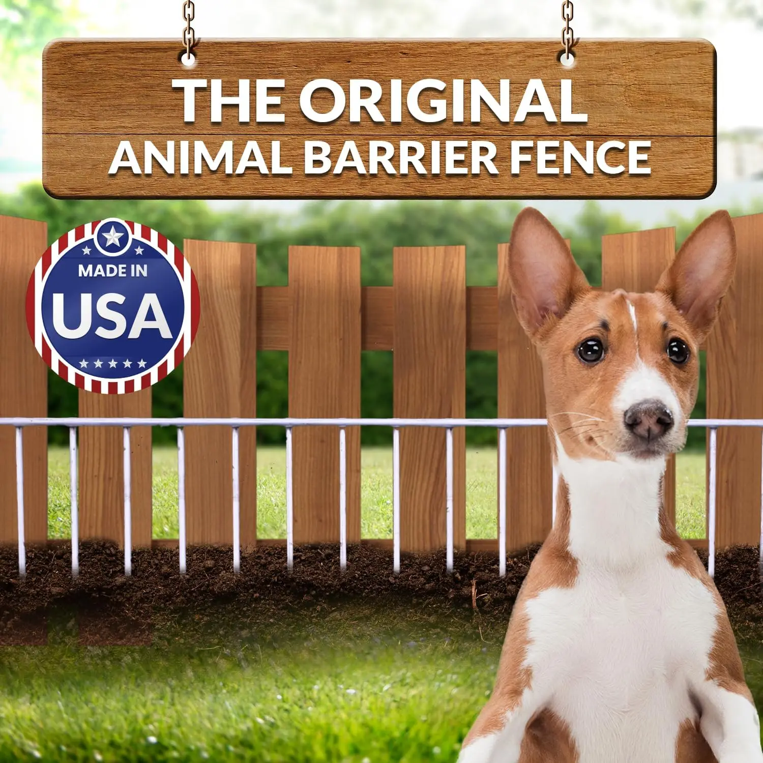 Original Animal Barrier Garden Fence Small/Medium, 12 Pack | Maintenance-free galvanized steel panels made in the USA that