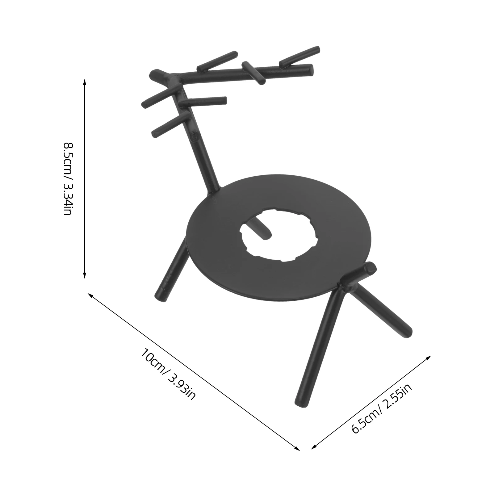

1 Set Retro Style Sealing Melting Stove Iron Material Compact Durable Easy Cleaning Stain Resistant Smooth Surface Decorative