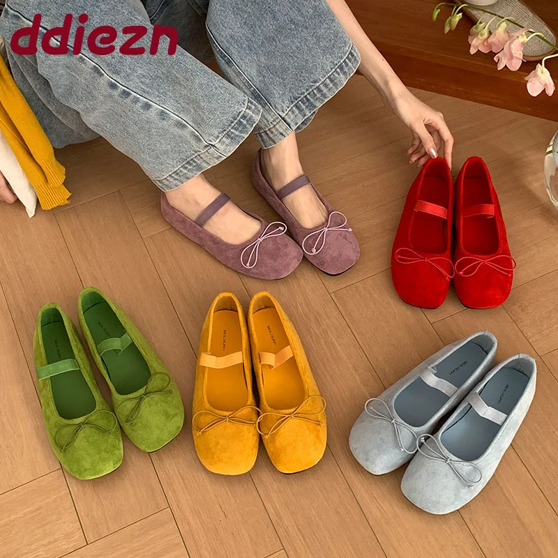 

Новинка 2023 года, женские балетки на плоской подошве с узлом-бабочкой, модная обувь на плоской подошве, увеличивающая рост, женская обувь на плоской подошве с обувью