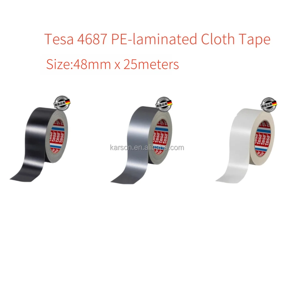 Tesa 4687 Cloth-Based Strong Tape Winter Wind Blocker Door Window Gap Leak-Proof Insulation Film Waterproof Seal Windproof