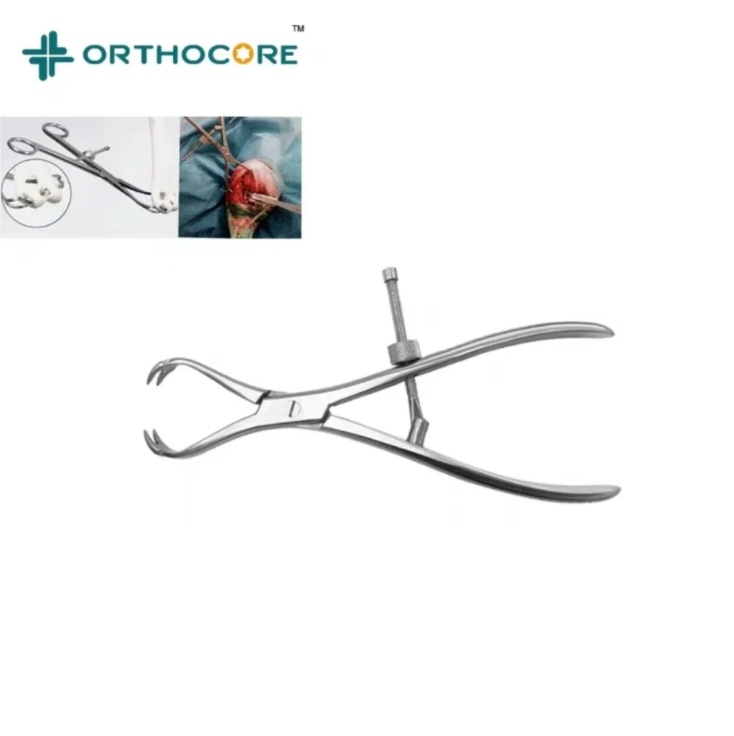 

Self-Locking Double-Point Reset Forceps Small Animal Surgery Veterinary Grasping Forceps