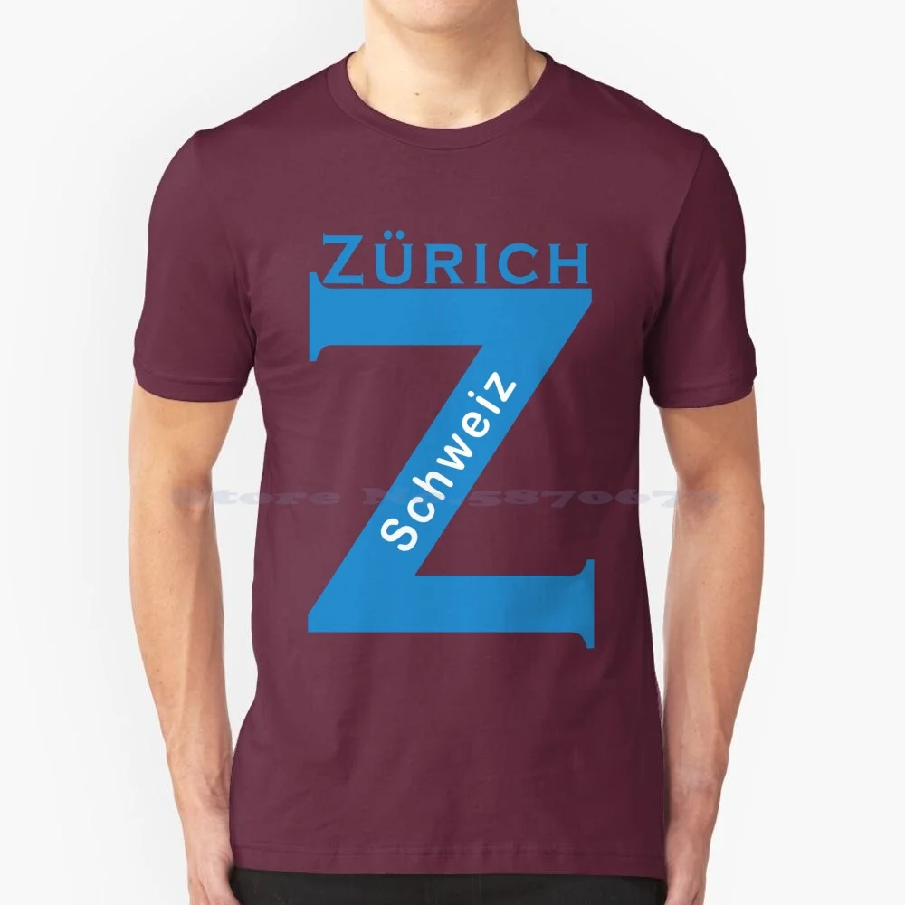 Zürich Schweiz T Shirt 100% Cotton Tee Switzerland Zürich City Swiss Zürcher Schweiz