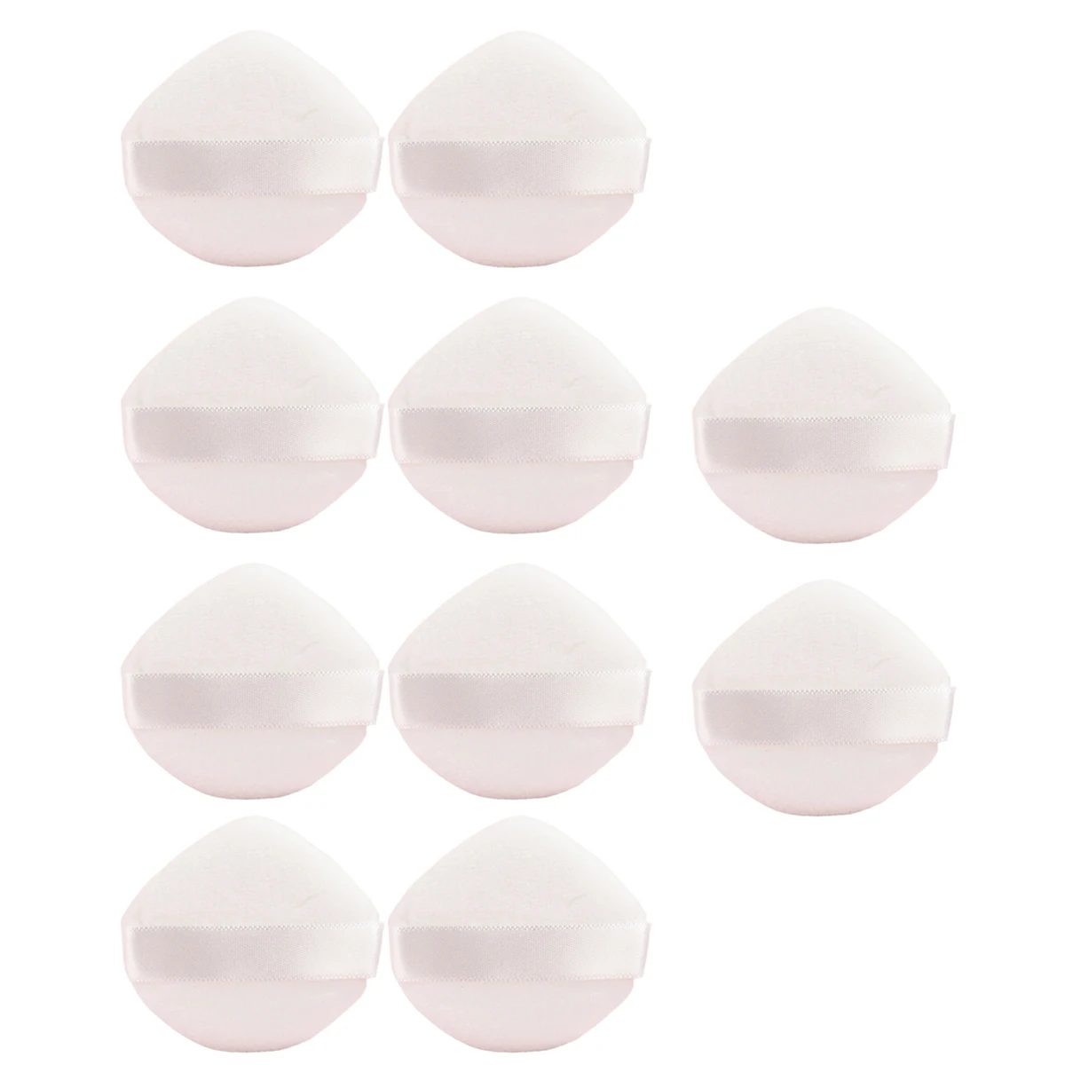 4/10pcs Velvet Powder Puff Soft Wedge Makeup Pad For Makeup Loose Powder Sponge Makeup Tool