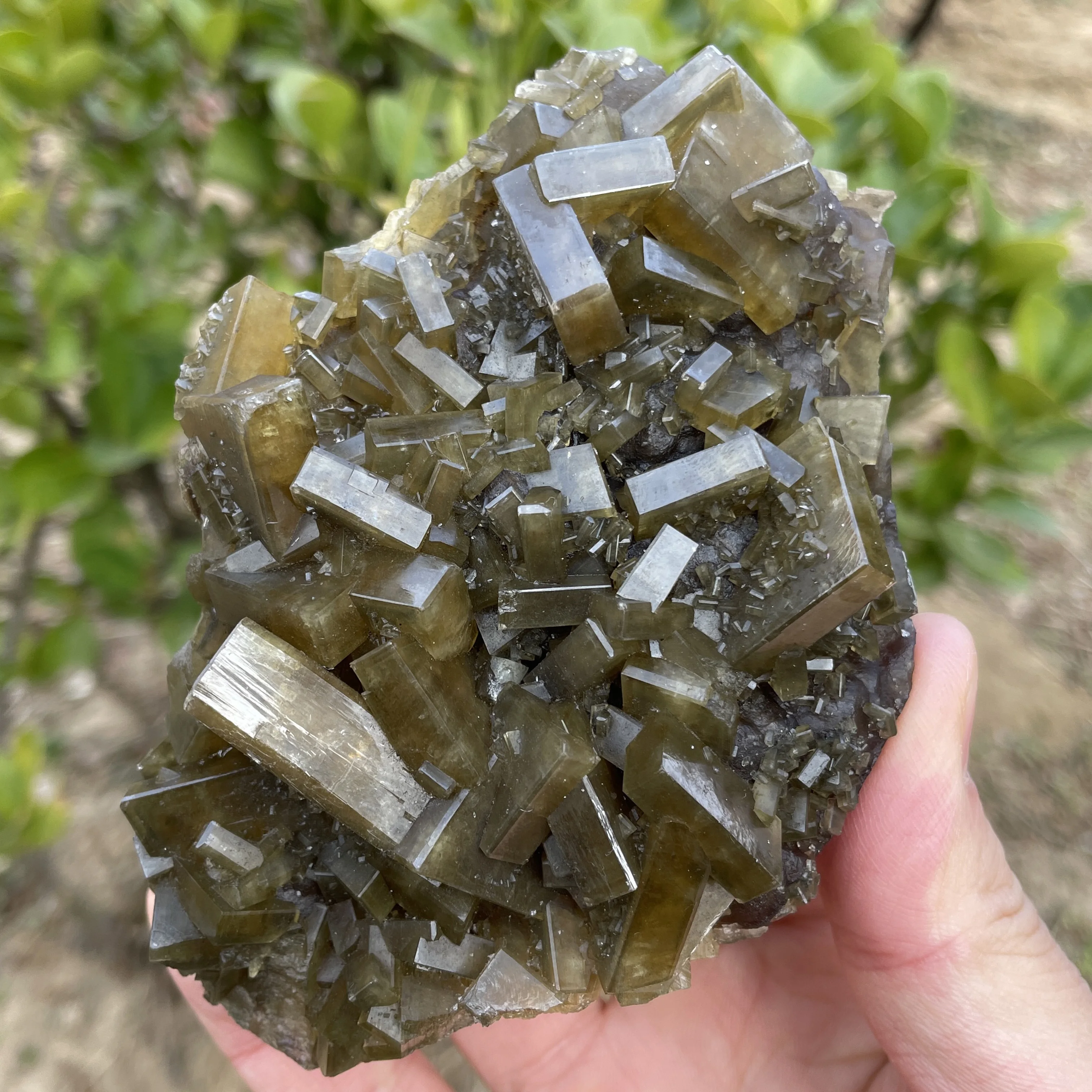 608g Natural jiangxi Yellow Barite With Fluorite Mineral Specimen Quartz Rock Healing Stone Home Decor Gift 03