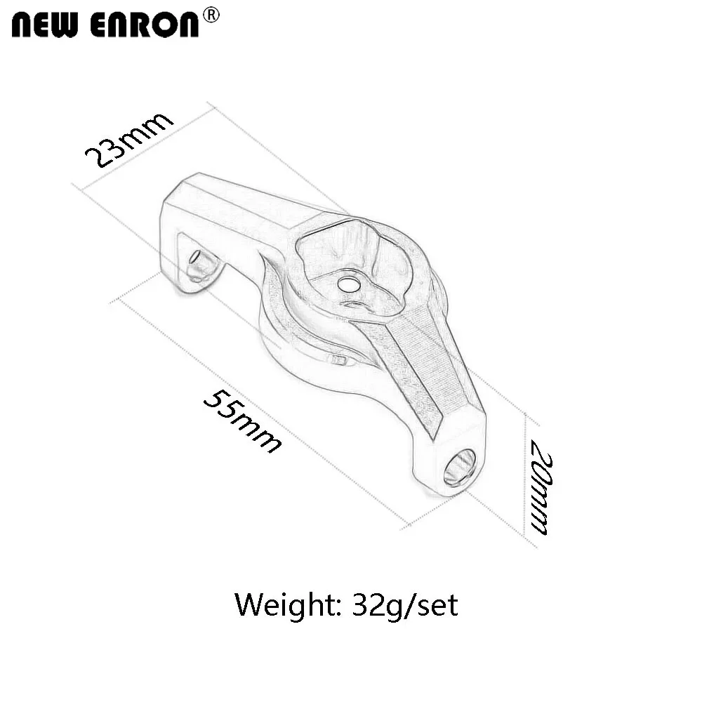 NEW ENRON Aluminum Alloy #8232 Front Axle Portal Drive Caster Block Set for RC Crawler Car Traxxas 1/10 TRX-4 TRX4 TRX-6 TRX6
