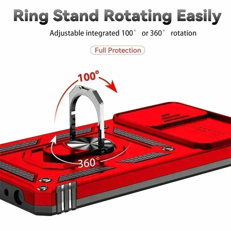 For Motorola G22 Case Slide Camera Protection Shockproof Armor Phone Cases For Moto G32 G52 G62 G82 G 22 32 52 62 82 Back Cover