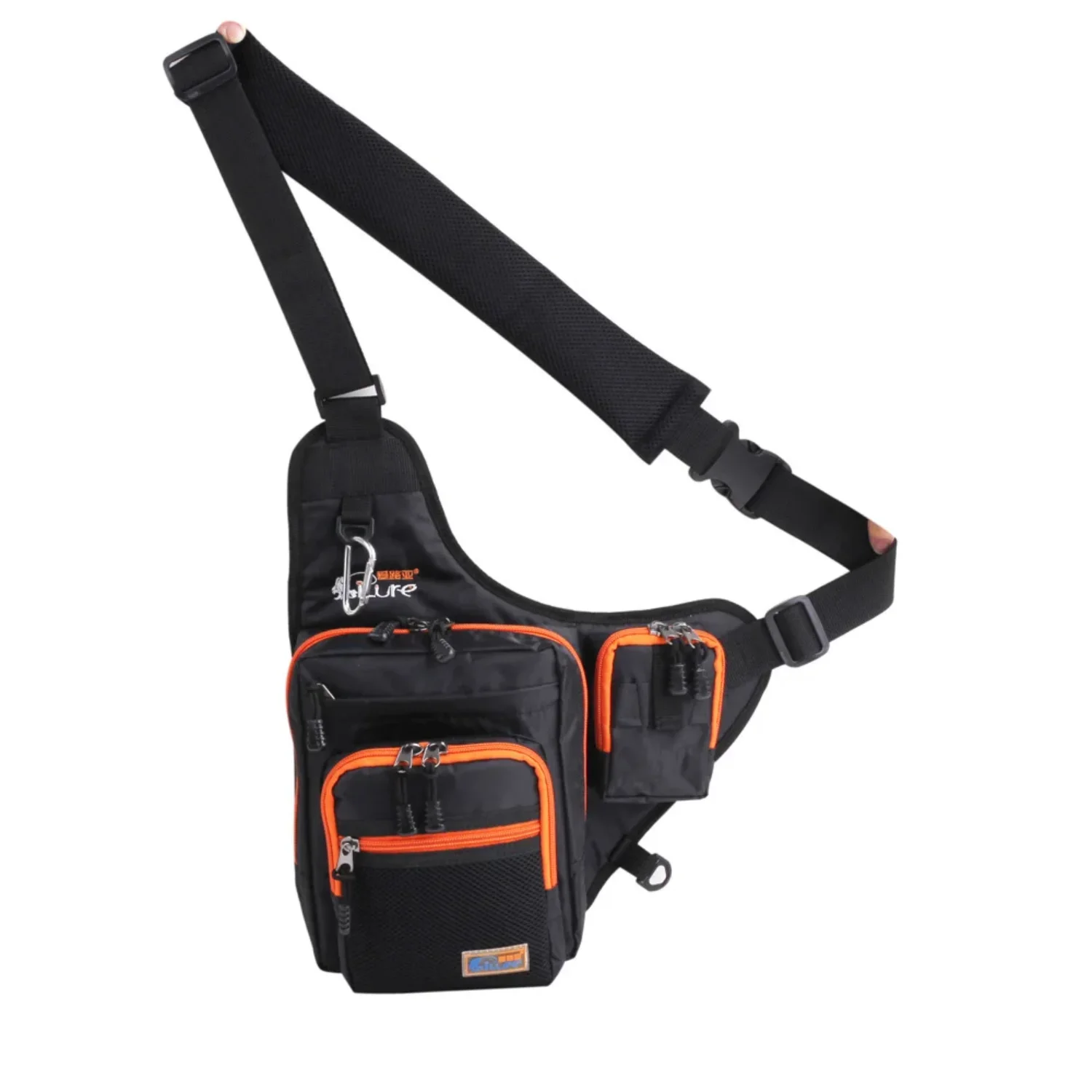 الصيد قماش الكارب الصيد بكرة معالجة إغراء الأخضر/البرتقالي/الأسود 32*39*12 سنتيمتر متعددة الوظائف مقاوم للماء الصيد