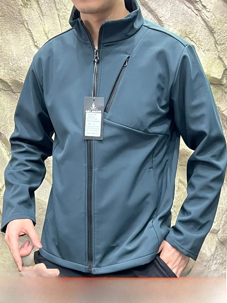

Высококачественная уличная мужская мягкая куртка на фей-подкладке, новая осенне-зимняя ветрозащитная дышащая светоотражающая дизайнерская подставка