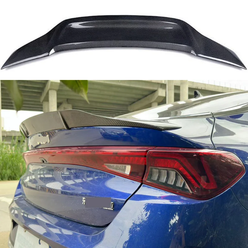 

Trunk Lip Spoiler Car Tail Wing Decoration R Style For Kia K5 Kaiku ALL NEW GT 2020 2021 2022 2023 100%Real Carbon Fiber Rear
