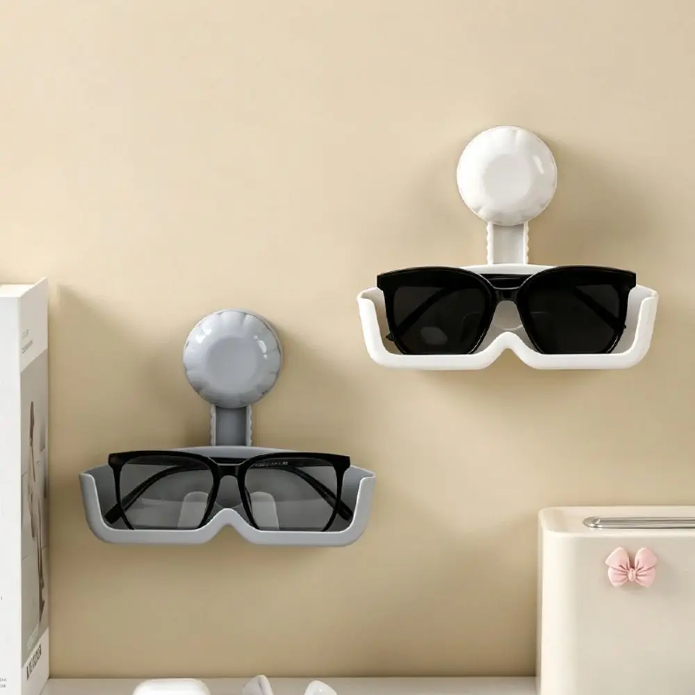 New Suction Cup Wall Glasses Holder Wall Mounted Stable Eyewear Organizer Removable Eyeglass Holder Home Storage