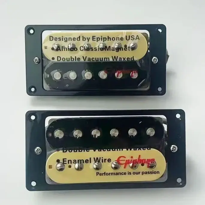 

Гитарные звукосниматели Humbucker Alnico 4C для электрогитары: 7.5K для звукоснимателя на грифе, 15K для звукоснимателя на бридже.