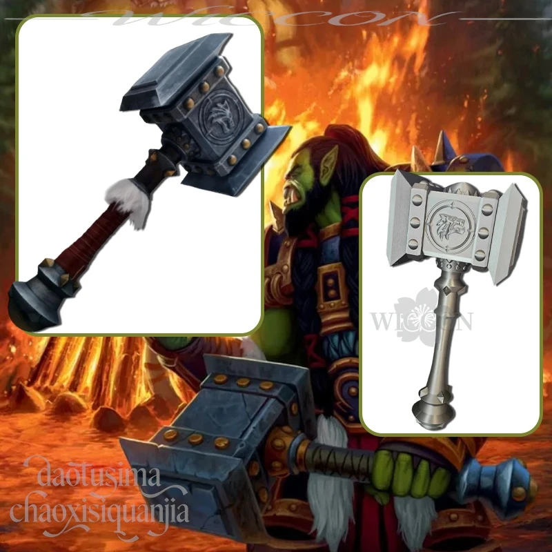 

Anime Game World Cosplay Monster Doomhammer Punk Retro 3D Polylactic Acid Props Accessories 코스프레 Halloween Christmas Party Cos