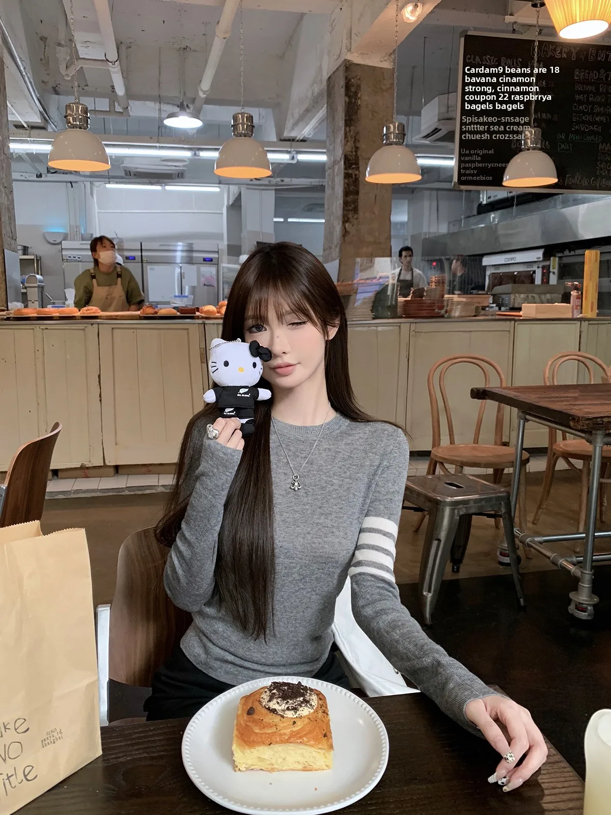 

CHICYOU Wool Blend Long Sve round Ne Knitted Top Thin Base Layer Pullover Korean Sle Slim Fit Commute Faion M Fem