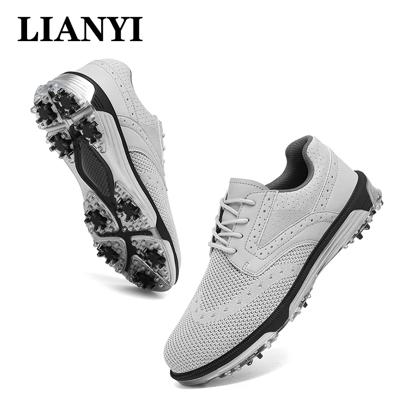 

LIANYI Golf Shoes 2025 Professional Spring And Summer Breathable Spikes Competition Golf Training Shoes Sports Shoes 40-47#
