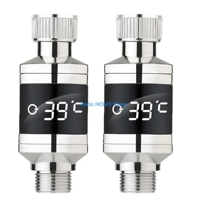 A5YD Shower Faucet Water Thermometers with LED Display for Accurate Water Temperature Monitoring in Baths and Showers